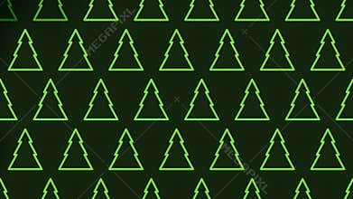 Geometric green triangle pattern with repetitive design