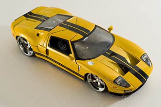 Yellow sports car