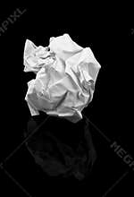 Crumpled paper ball