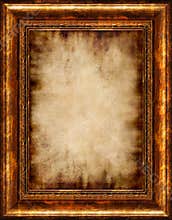 Burnt Antique Framed Parchment
