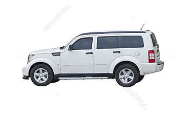 White Dodge jeep