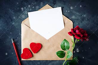 Happy Valentine`s day. Congratulatory background by St. Valentine`s Day