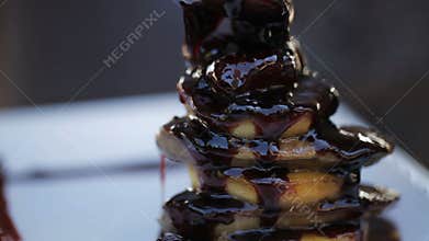 Foie Gras on caramelized apples with sauсe