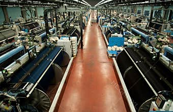 Textile industry (denim) - Weaving