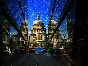St Pauls Cathedral Heavy Rain