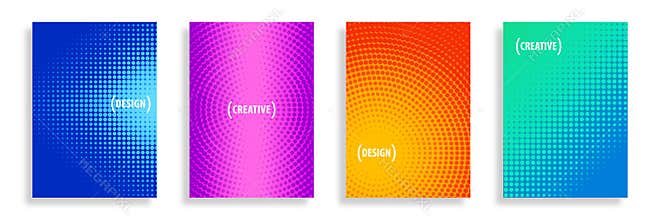 Vector Abstract Half-Tone Backgrounds