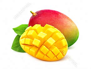 Mango isolated on white background
