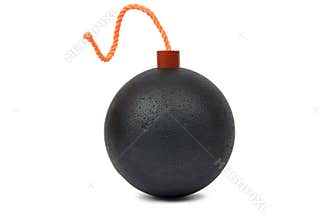 Round Bomb with Fuse