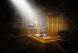Witness Stand, Law, Court Room, Courtroom