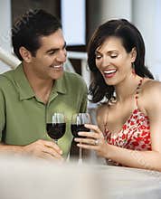 Couple at Outdoor Cafe