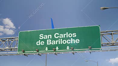 Airplane Landing San Carlos de Bariloche