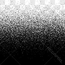 Grain gradient vector transparent background, black and white old noise texture, grainy backdrop effect clipart
