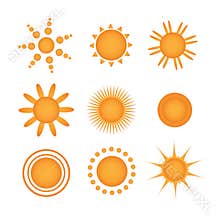 Sun icons