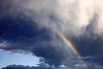 Rainbow in the sky