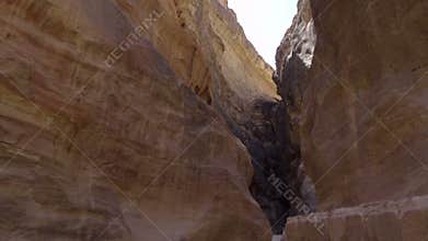 Canyon floor on the way to Petra