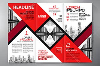 Brochure 3 fold flyer design a4 template.