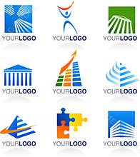 Finance and real estate logos and icons