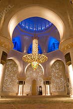 Sheikh zayed mosque in Abu Dhabi, UAE - Interior
