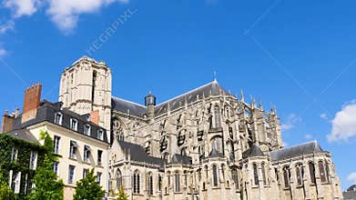 Le Mans Cathedral, France.