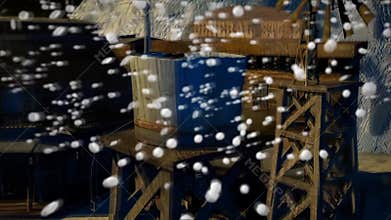 Dreamy old western town close to mountains