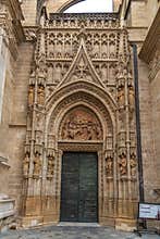 Puerta de Campanillas, Bells gate, Cathedral of Seville, Seville Spain