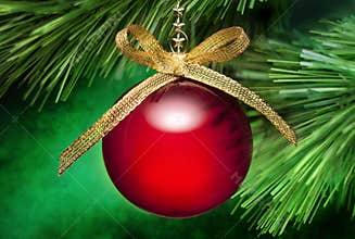 Christmas Tree Ornament Background