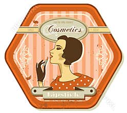 Vintage retro woman