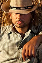Cowboy with Straw in His Mouth