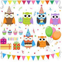 Birthday Party owls