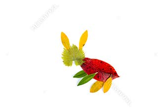 DIY dry leaf clip-art for kids, tutorial