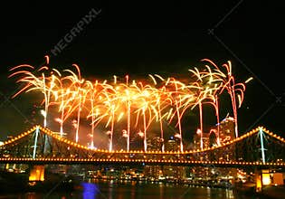 Fireworks with Copyspace