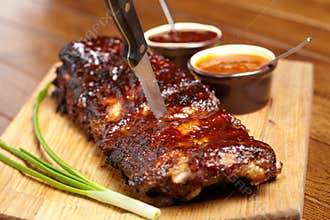 Delicious BBQ ribs
