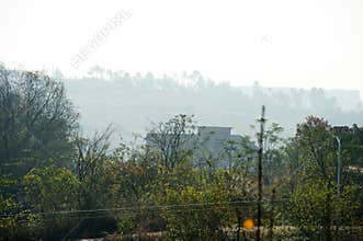 The landscape Of mountaint village in Hunan