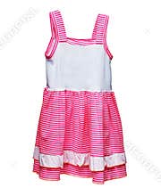 Kids dress with stripes isolated on white