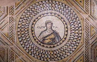 Roman mosaic in The Antakya Archaeology Museum, Turkey