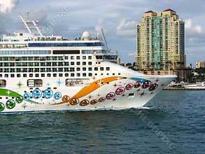 Port of Miami with cruise ships