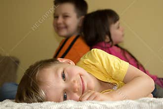 Happy Children At Home