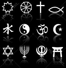 Religious Symbols on Black