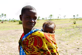 African Mom and babe