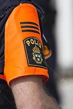 Swedish Police badge armband