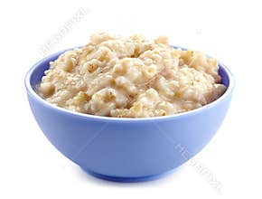 Bowl of oats porridge