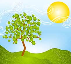 Spring Summer Scene Landscape