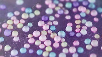 Pastel balls foam paint rainbow decoration beads