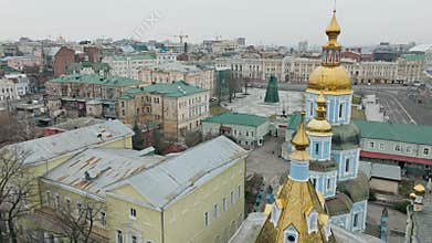 Kharkiv Ukraine war building Kharkov drone aerial architecture landscape