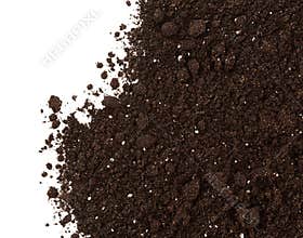 Soil or dirt isolated on white background