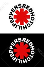 Red Hot Chili Peppers classic vector logo.
