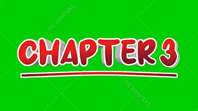 Chapter 3 3d text Animation motion graphics pop up
