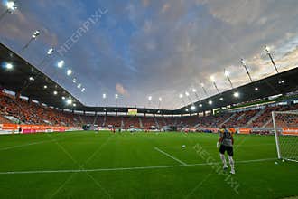 Football stadium.