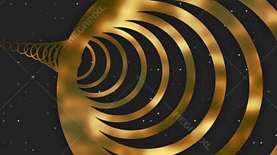 Luxury repeater with golden lines on pale grey colour background,