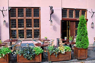 Outdoor cafe